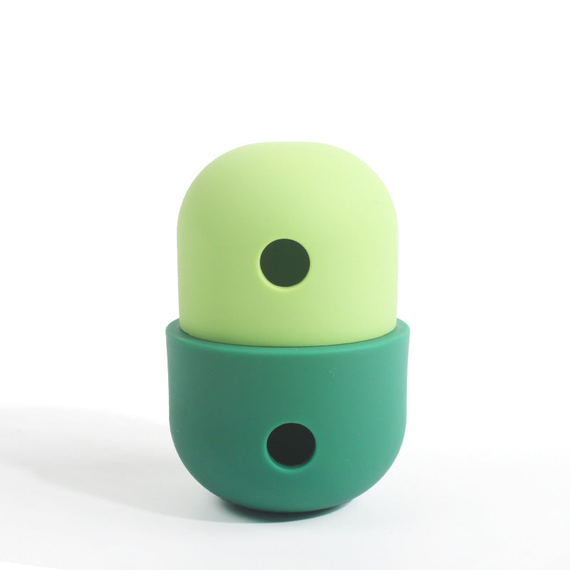 2-in-1 Dog Toy Ball – Durable Silicone Chew & Interactive Pet Play Toy