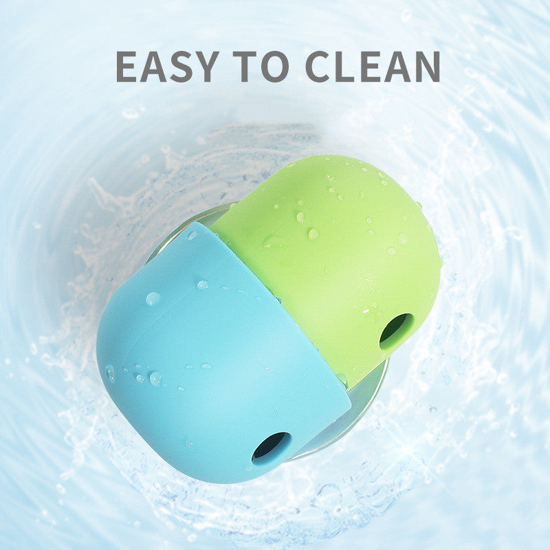2-in-1 Dog Toy Ball – Durable Silicone Chew & Interactive Pet Play Toy