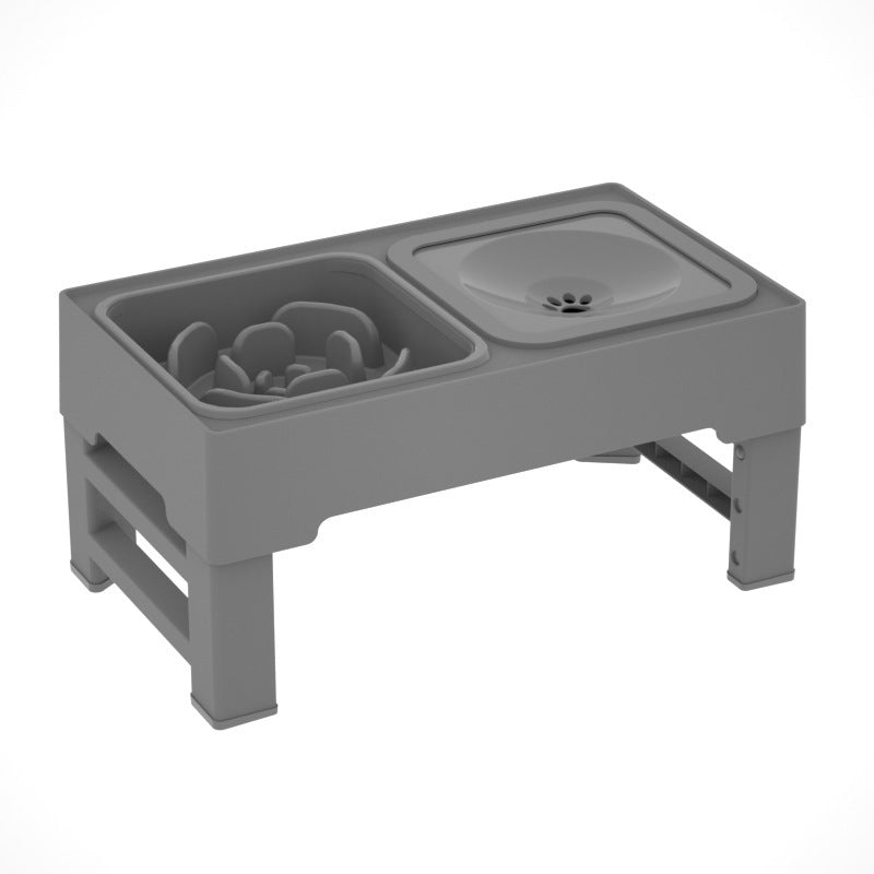 ElevateFeast™ Adjustable Double Dog Bowl