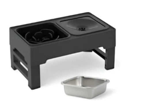 ElevateFeast™ Adjustable Double Dog Bowl