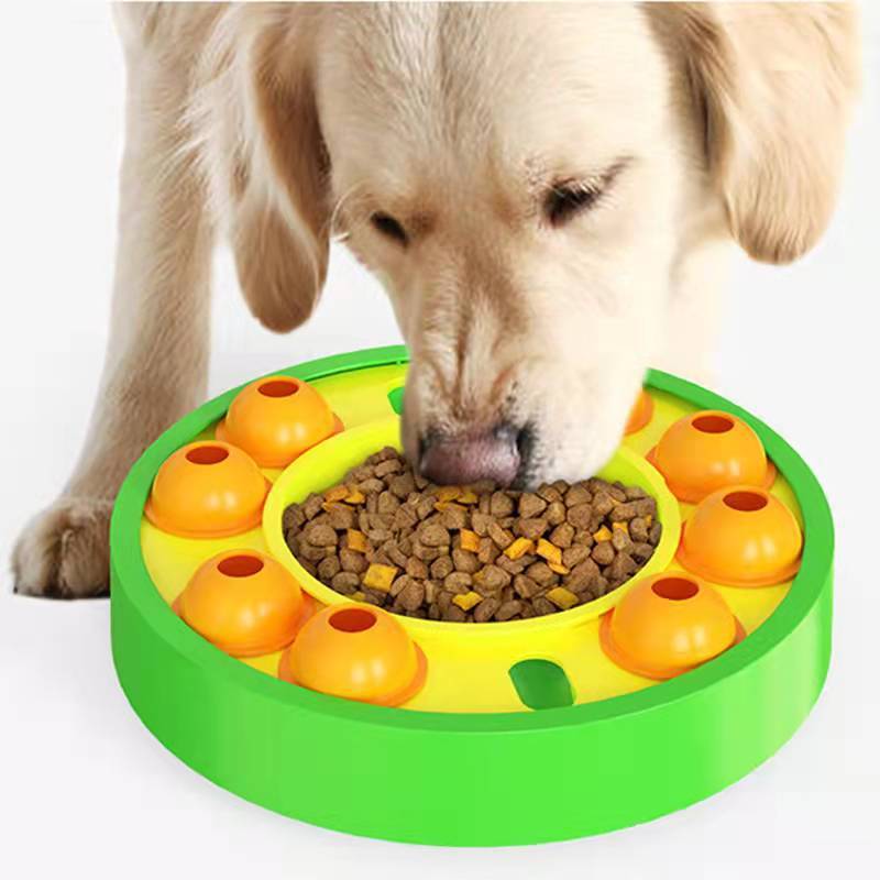 Dog Pets Puzzle Toys Slow Feeder Interactive Increase Puppy IQ Food Dispenser Slowly Eating NonSlip Bowl Pet Dogs Training Game Pet Supplies
