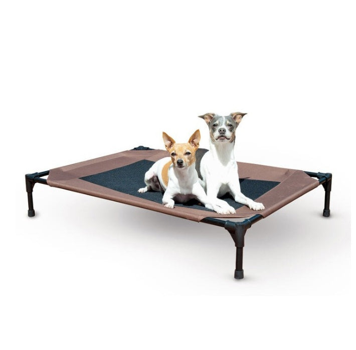 Moisture-Proof Elevated Dog Bed – Washable Oxford Cloth Pet Cot with Removable Cover & Tent Option