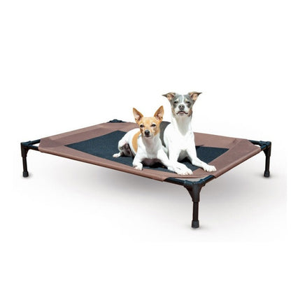 Moisture-Proof Elevated Dog Bed – Washable Oxford Cloth Pet Cot with Removable Cover & Tent Option